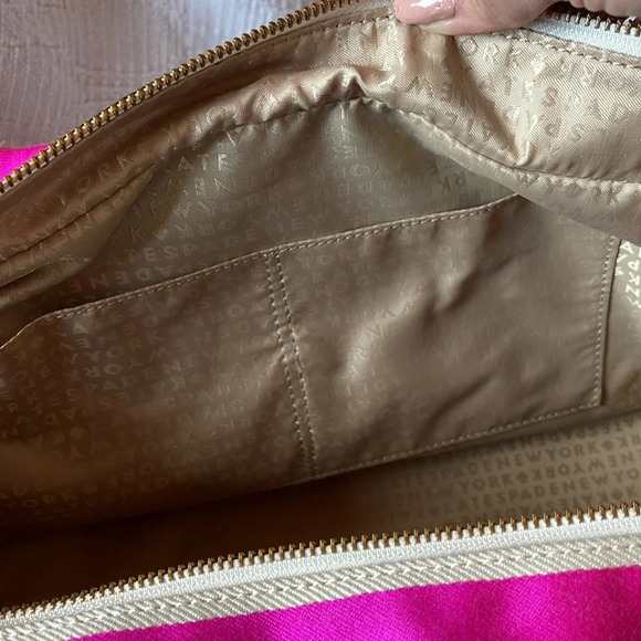 KATE SPADE - Stevie striped hobo bag ♠️🩷❤️NWT - Picture 6 of 13